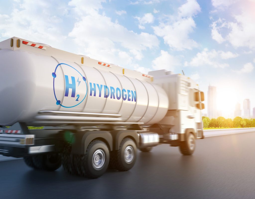 Hydrogen tanker truck